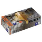 Case of Golden Heavy Duty Diamond Grip Orange Nitrile Gloves