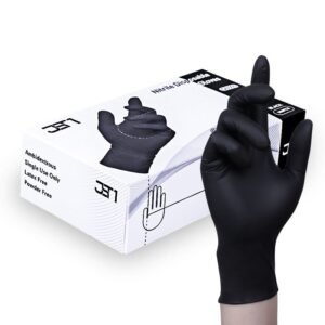 JST1 Black Nitrile Powder Free & Latex Free Disposable Gloves
